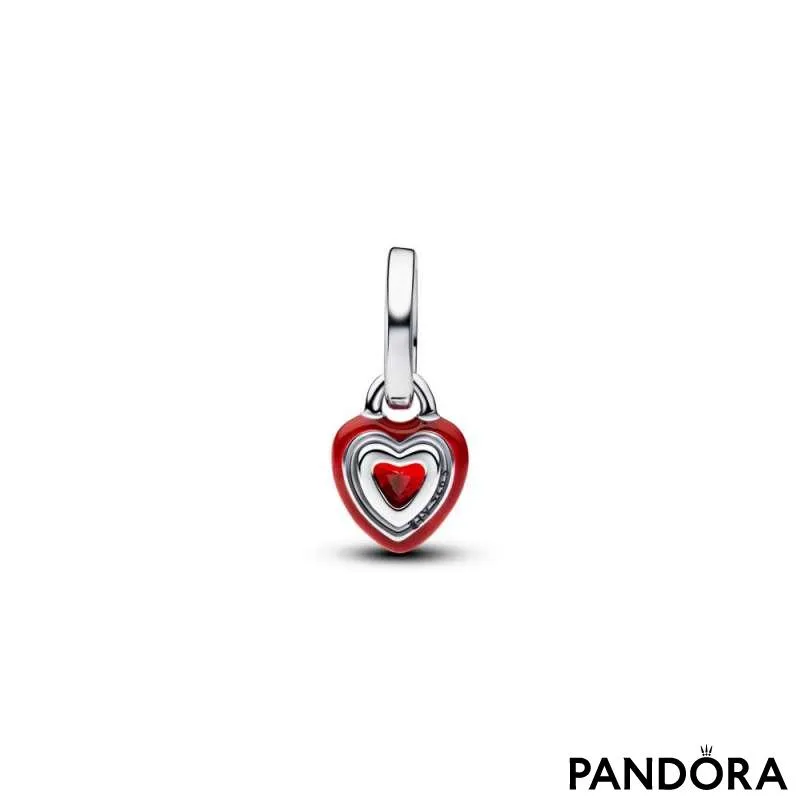 Мини подвеска — красное сердце 