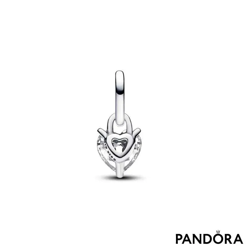 Mini talisman de tip pandantiv Inimioară cu fantă pentru cheie Pandora ME 