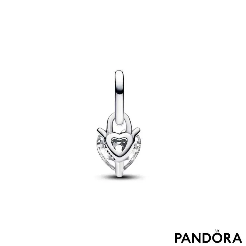 Mini talisman de tip pandantiv Inimioară cu fantă pentru cheie Pandora ME