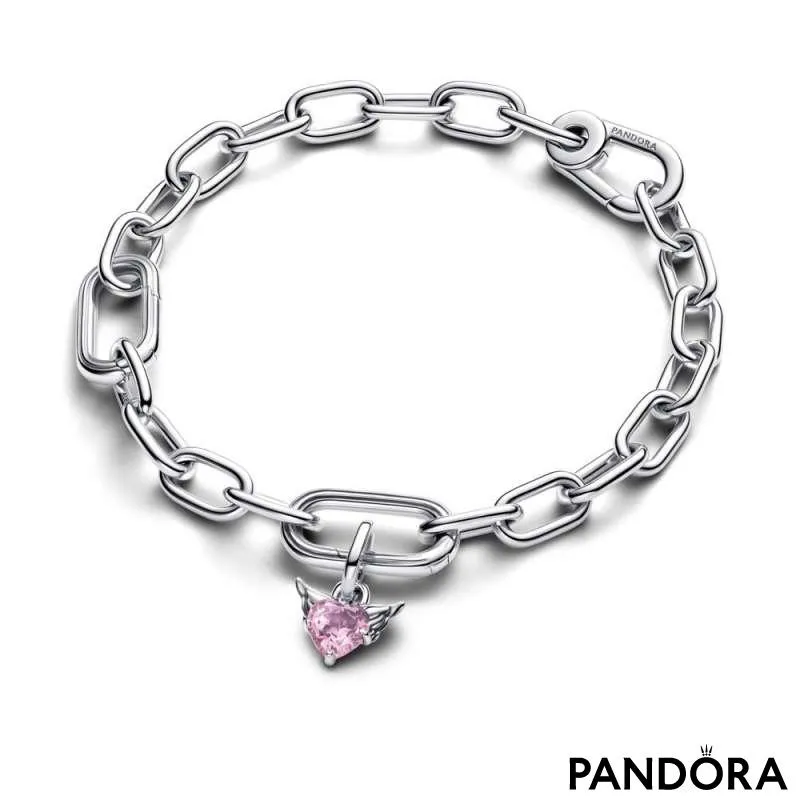 Мини подвеска — сердце с крыльями 