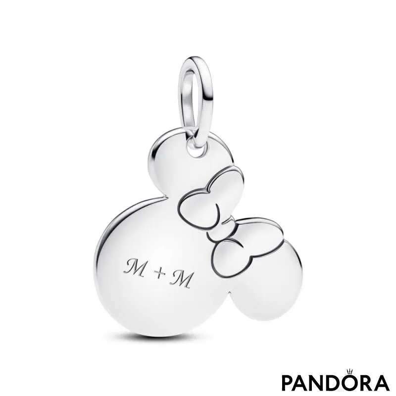 Talisman de tip pandantiv inscripționabil cu Minnie Mouse de la Disney