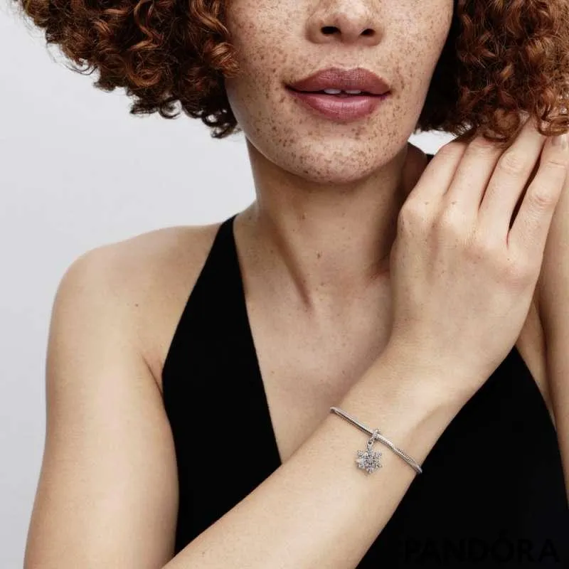 Двойной шарм-подвеска «Опалесцентная снежинка» 