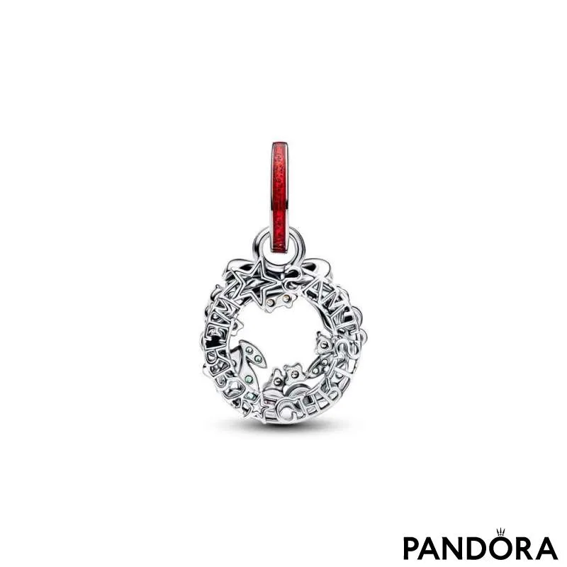 Двойной шарм-подвеска «Праздничный венок» 