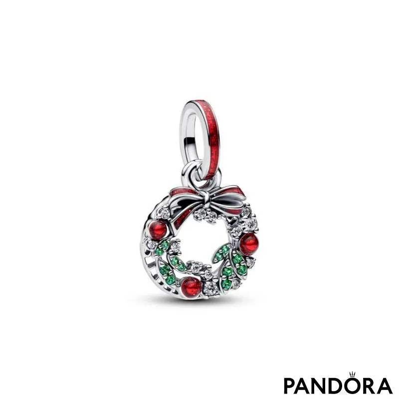 Двойной шарм-подвеска «Праздничный венок» 