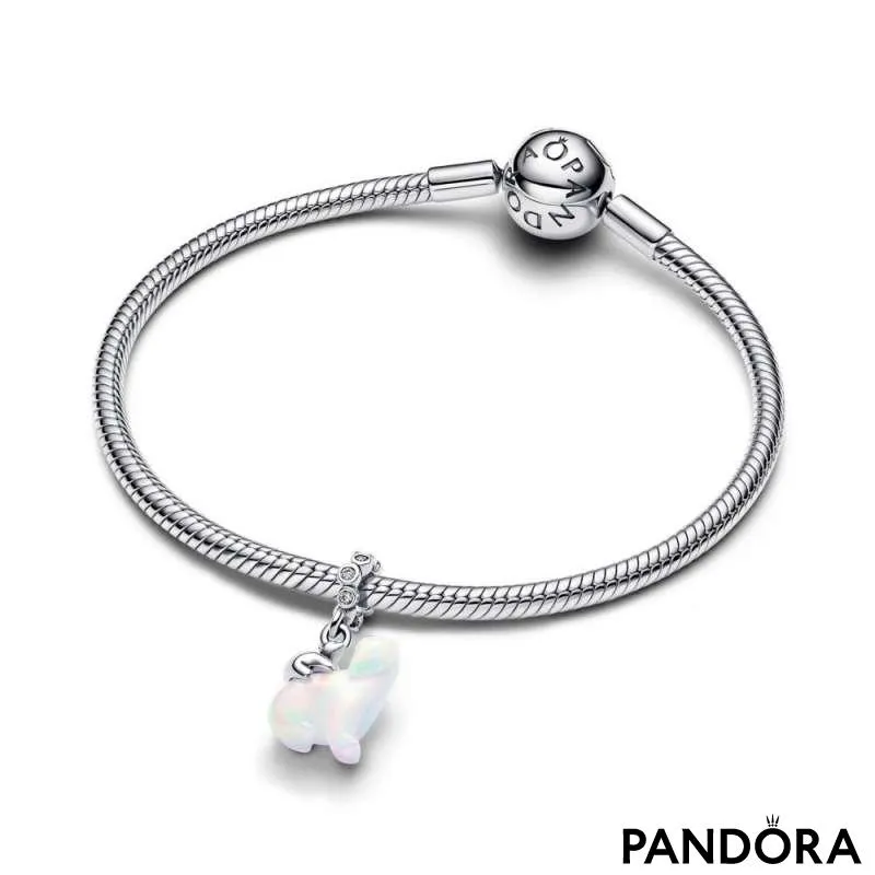 Шарм-подвеска «Белая медведица с медвежонком» 