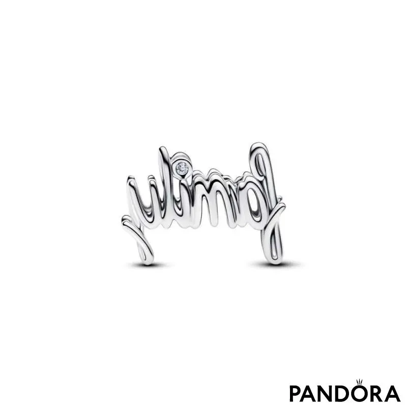 Шарм «Family» с рукописной надписью 