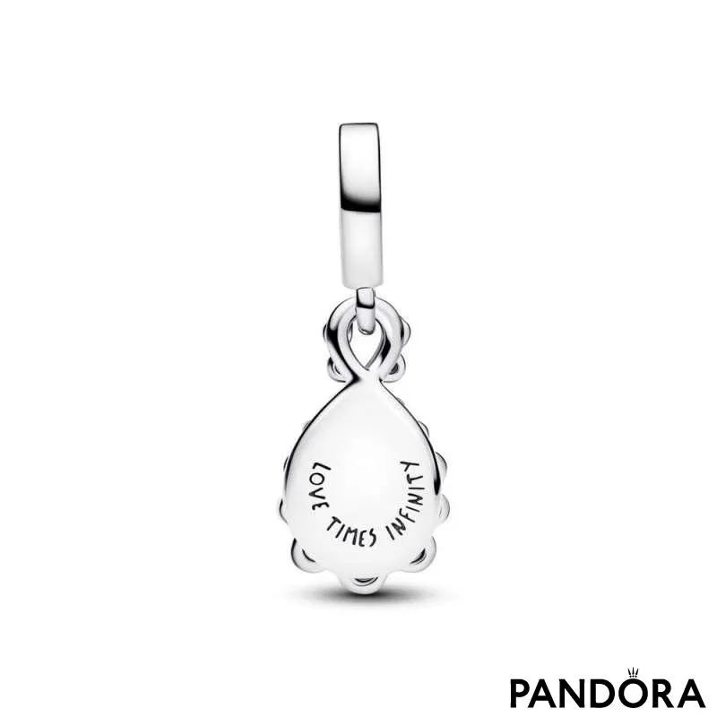 Двойной шарм-подвеска «Опалесцентная бесконечность» 