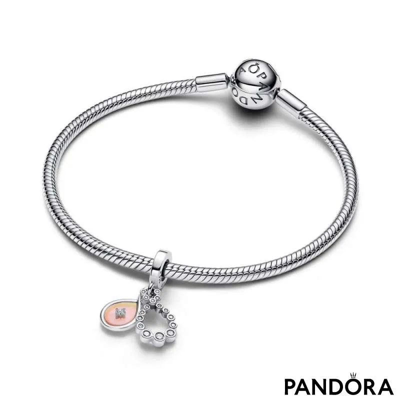 Двойной шарм-подвеска «Опалесцентная бесконечность» 