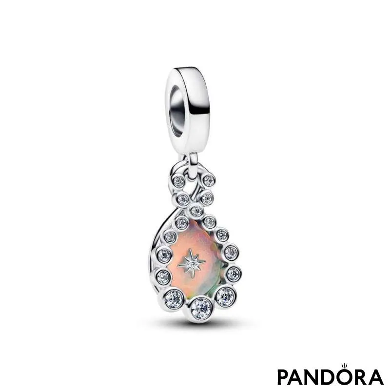 Двойной шарм-подвеска «Опалесцентная бесконечность» 