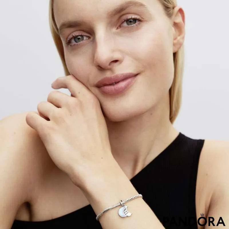 Двойной шарм-подвеска «Полумесяц» 