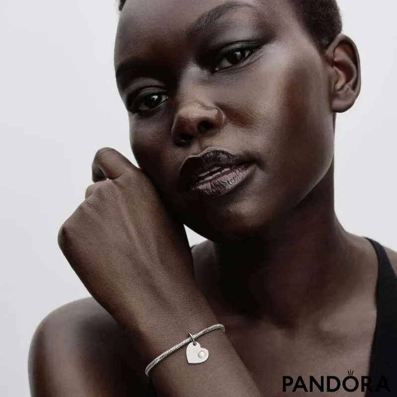 Подвеска-сердце для гравировки с белым камнем — Июнь 