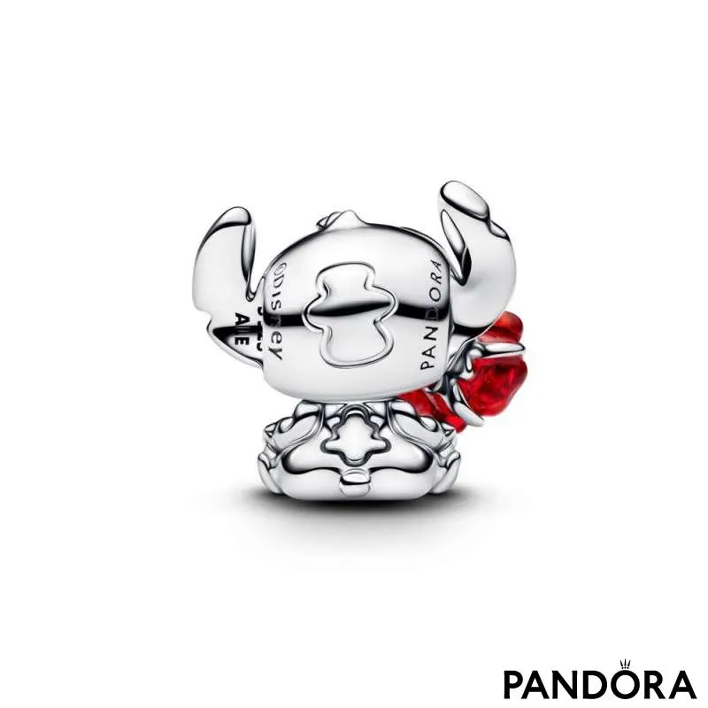 Подвеска Disney Stitch — роза из муранского стекла 