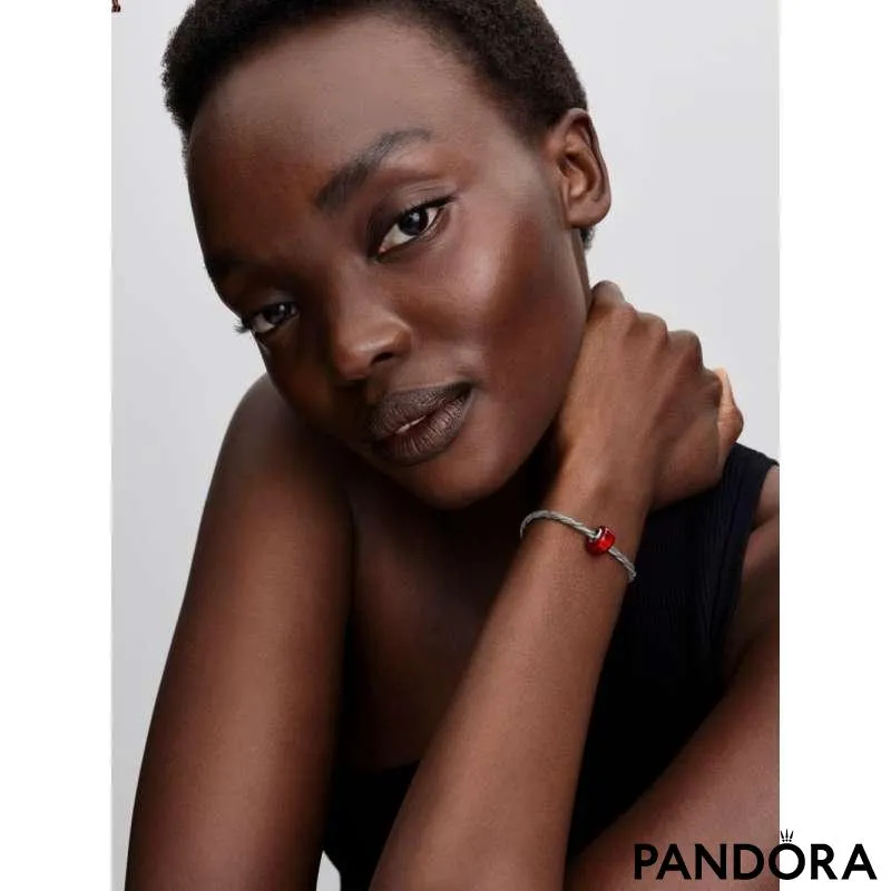 Подвеска — красное муранское стекло 