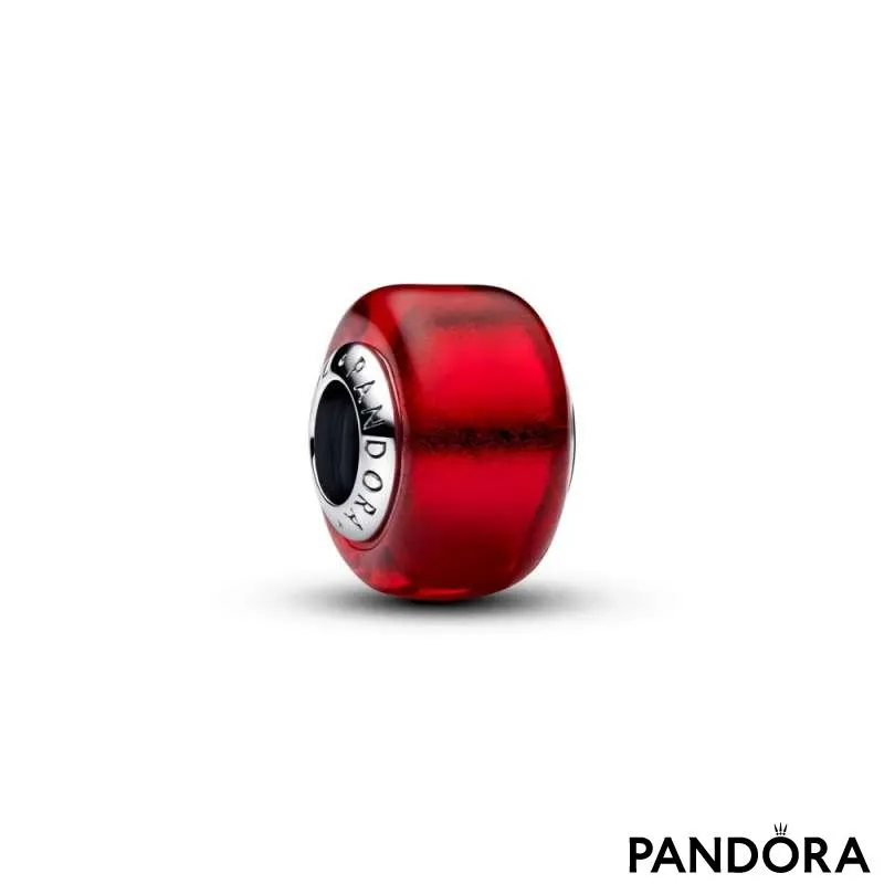 Подвеска — красное муранское стекло 