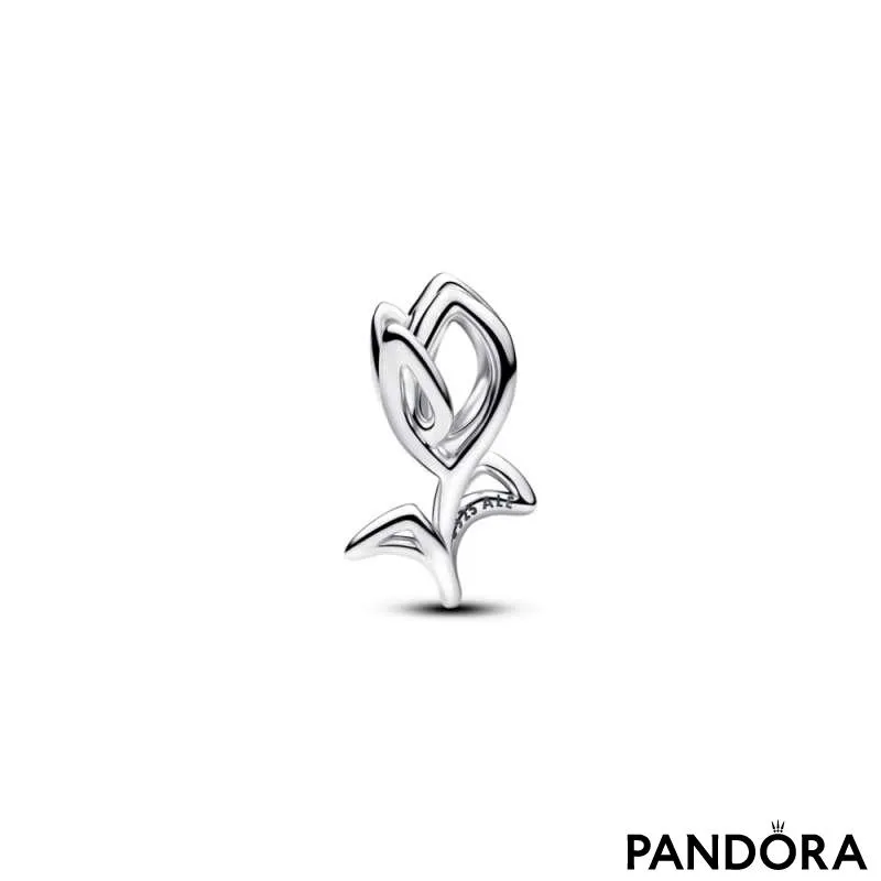 Talisman cu lalea și structură dantelată 