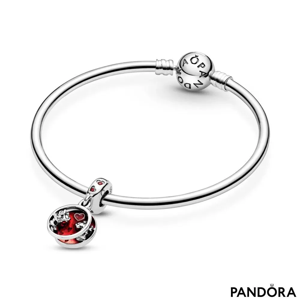 Talisman de tip pandantiv Disney Mickey Mouse & Minnie Mouse - Love and Kisses (Iubire și săruturi)