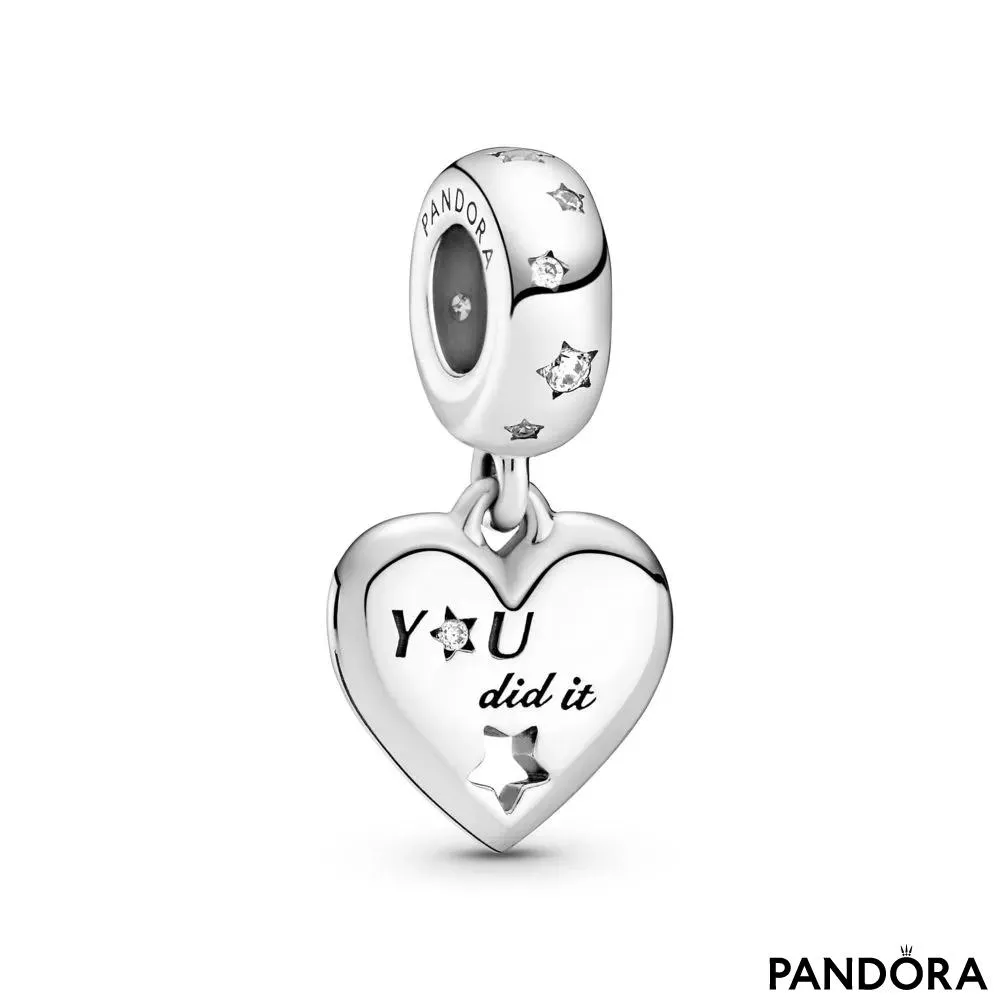 Talisman pandantiv „Felicitări” Stele și inimă