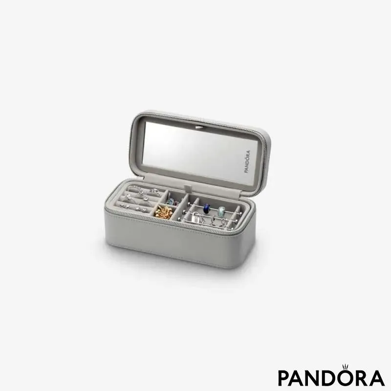 Серая маленькая ювелирная коробка