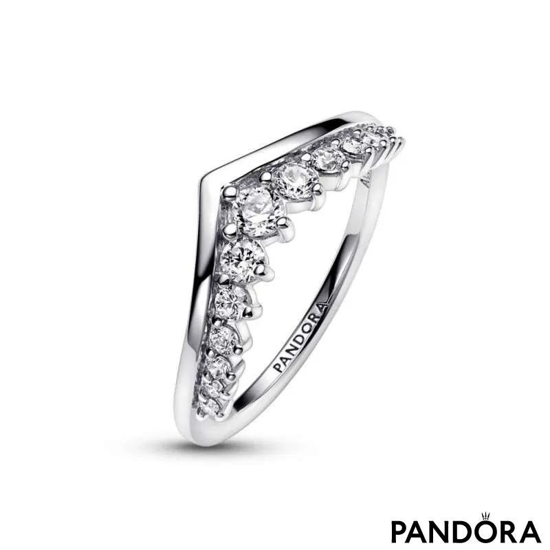 Inel pavé cu elemente plutitoare Dorință Pandora Timeless