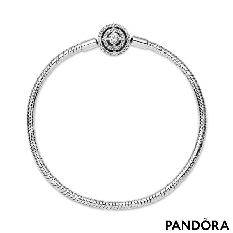 Brățară tip lanț clasic cu halo Pandora Moments