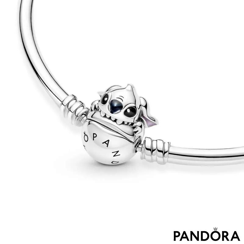 Brățară fixă cu închizătoare Pandora Moments cu Stitch de la Disney