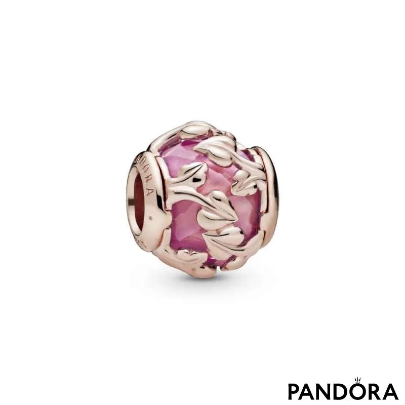 Talisman cu frunze decorative roz