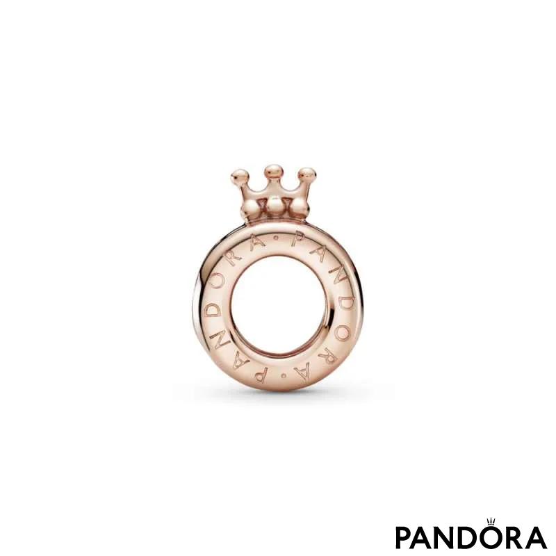 Talisman O cu coroană și logo-ul Pandora
