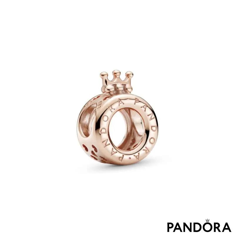 Talisman O cu coroană și logo-ul Pandora