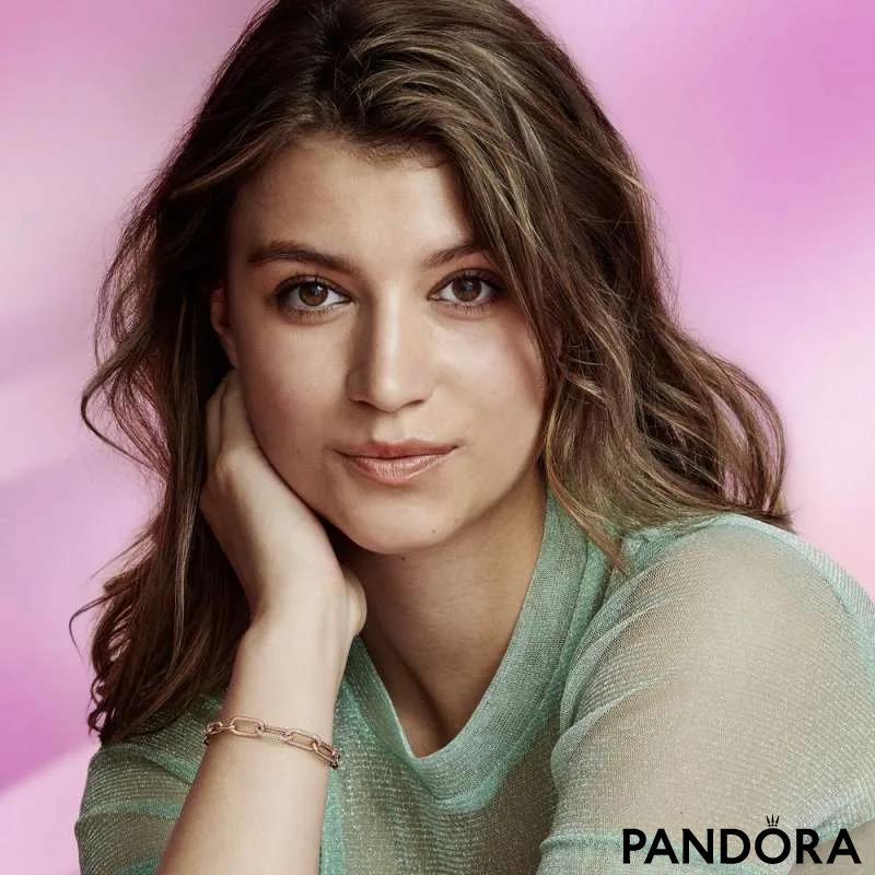 Verigă dublă de stil pavé Pandora ME