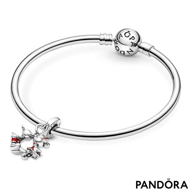 Talisman de tip pandantiv Sărutul lui Mickey Mouse și Minnie Mouse de la Disney