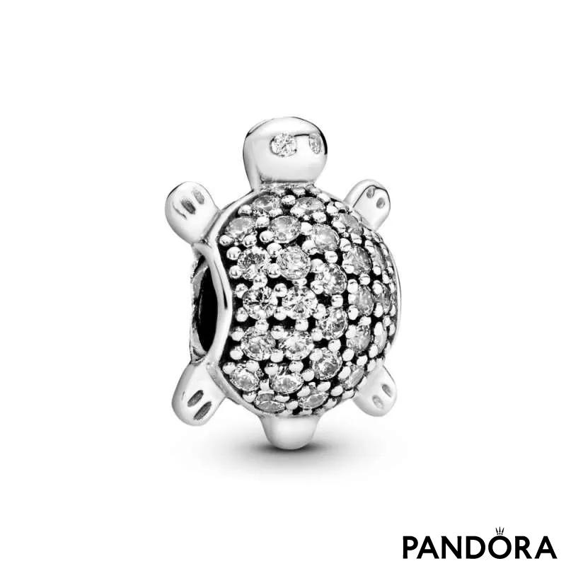 Talisman Broască ţestoasă din argint 925, cu zirconiu cubic