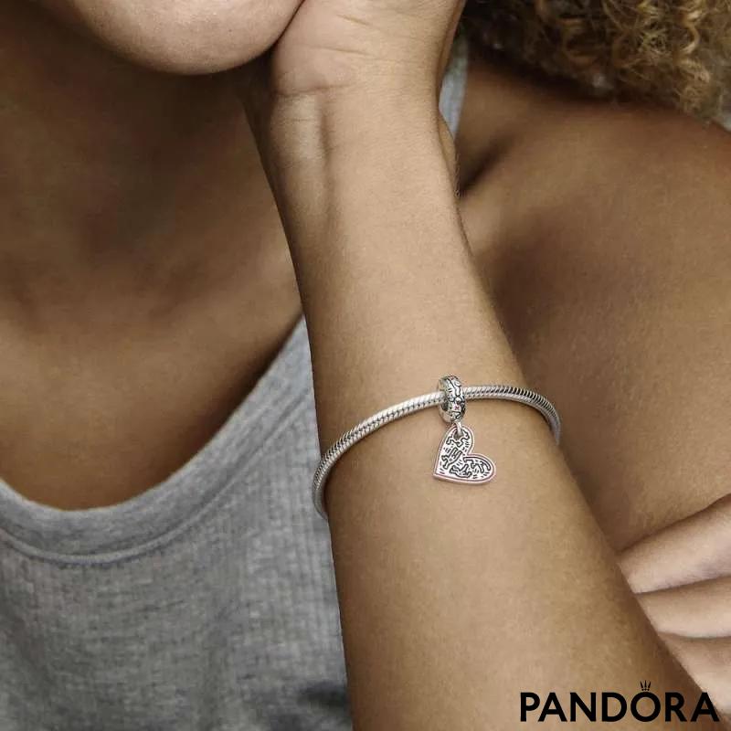 Talisman de tip pandantiv cu inimă Oameni Keith Haring™ x Pandora