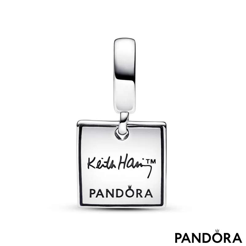 Talisman de tip pandantiv dublu cu inimă aflată în mers Keith Haring™ x Pandora