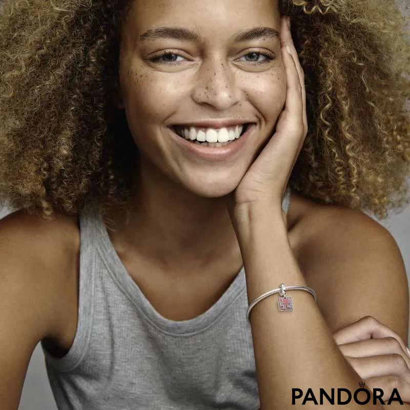 Talisman de tip pandantiv dublu cu inimă aflată în mers Keith Haring™ x Pandora