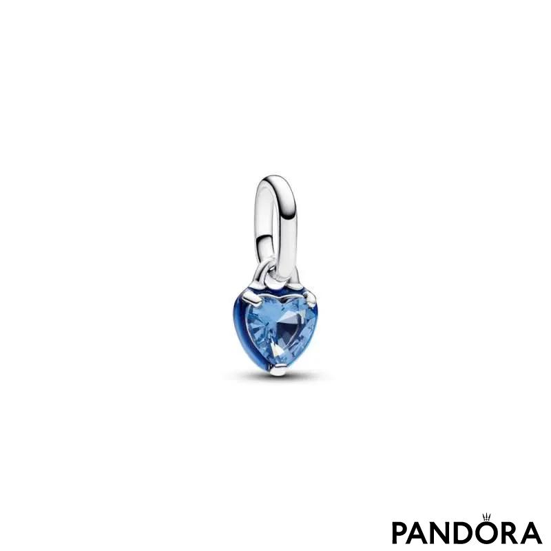 Mini pandantiv suspendat Pandora ME Chakra Albastră în formă de inimă 
