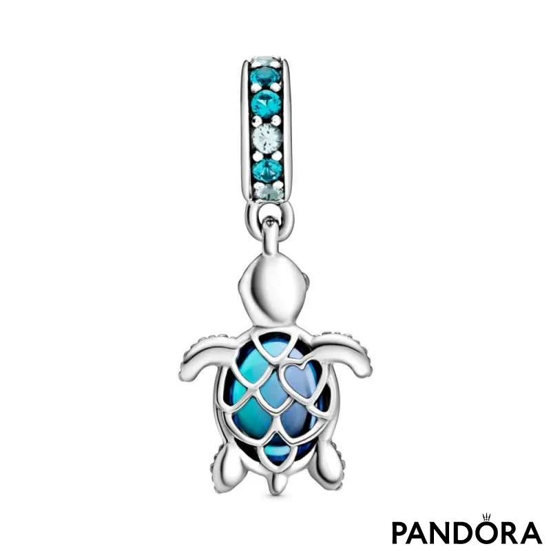 Talisman de tip pandantiv în formă de broască țestoasă de mare din sticlă de Murano