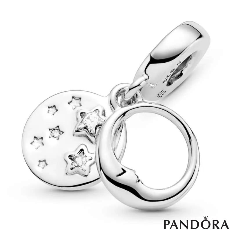 Talisman de tip pandantiv cu lună și stele care dorm