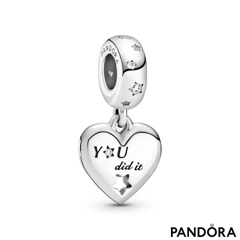Talisman pandantiv „Felicitări” Stele și inimă