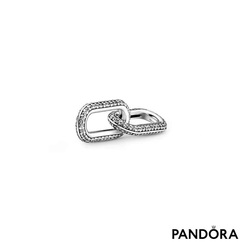 Verigă dublă pavé de stil Pandora ME