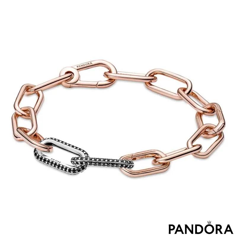 Verigă dublă pavé de stil Pandora ME